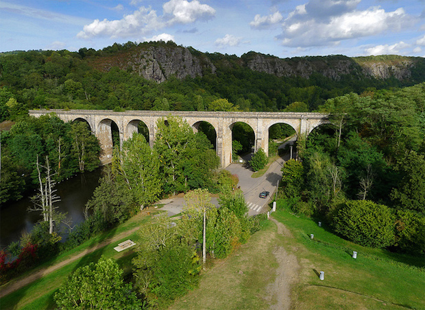 the viaduct at clecy in normandy