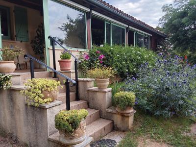 Detached House with Water Lily Pond in Large Garden