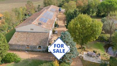 Manor House, Swimming Pool, Guest Cottage and Land