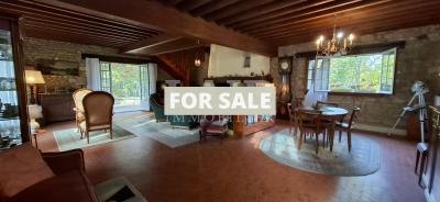 Detached Country House with Stream in Bucolic Location
