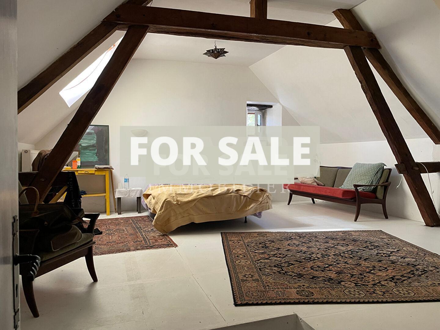 Detached Country Longere Style House with Pond