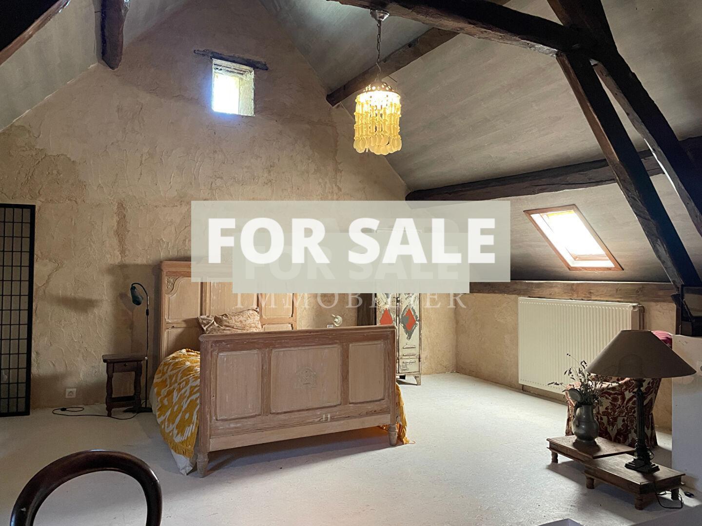 Detached Country Longere Style House with Pond