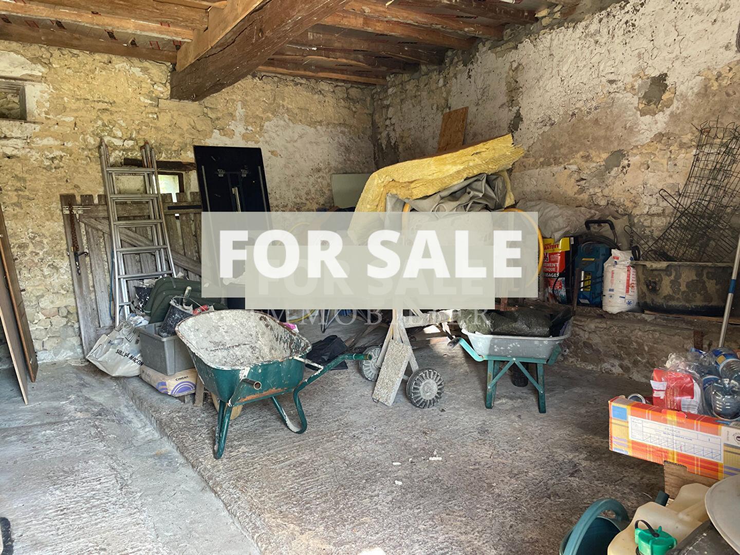 Detached Country Longere Style House with Pond