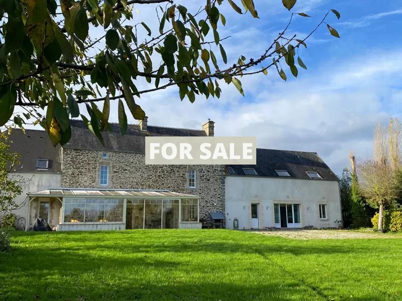 Large House with Pond and Land by the Coast