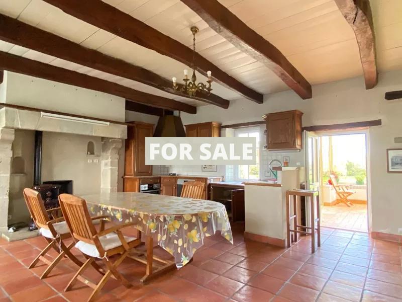 Large House with Pond and Land by the Coast