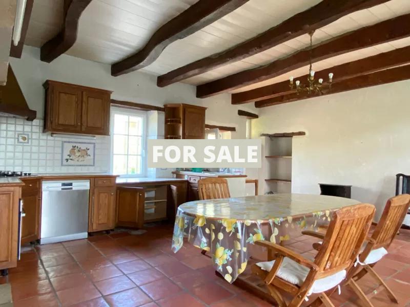 Large House with Pond and Land by the Coast