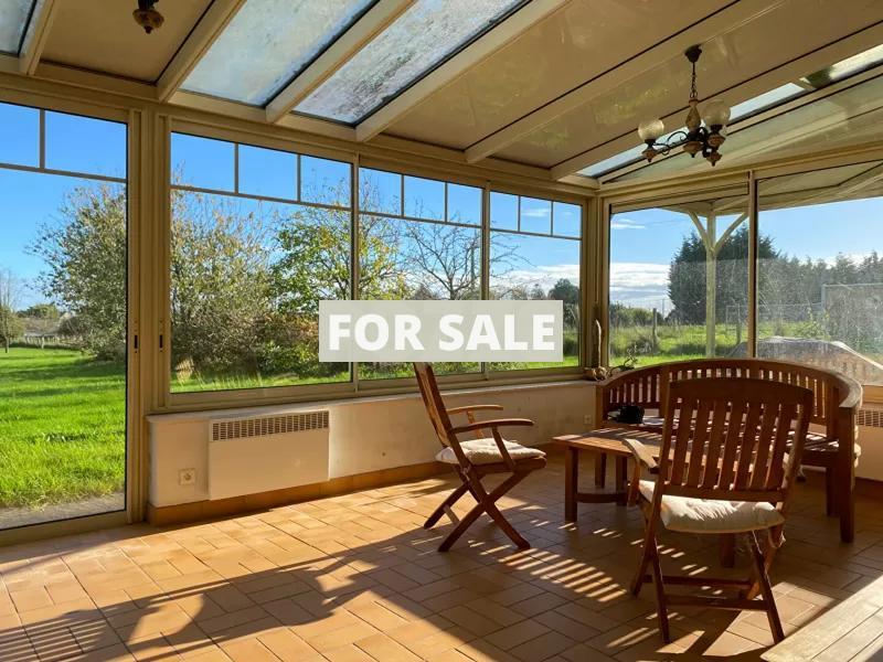 Large House with Pond and Land by the Coast