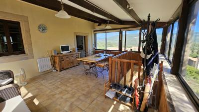 Country House With Conservatory, Terrace and Garden with View