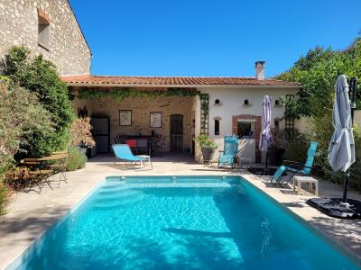 Charming Renovated Villa With Garage, Terrace, Heated Swimming Pool