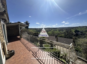 Manor House with Panoramic View From Balcony