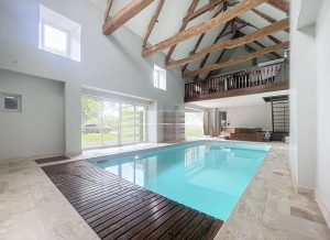 Manor House with Indoor Pool and Lake