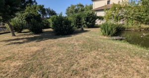 Charming and Cosy House with Bridge over Pond in Garden