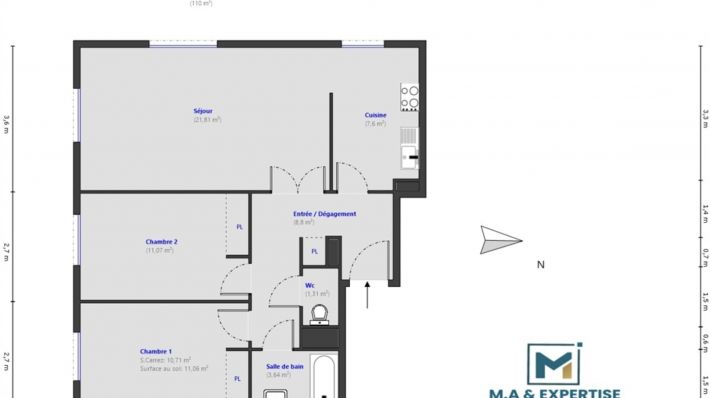 Lovely Apartment with Balcony and View