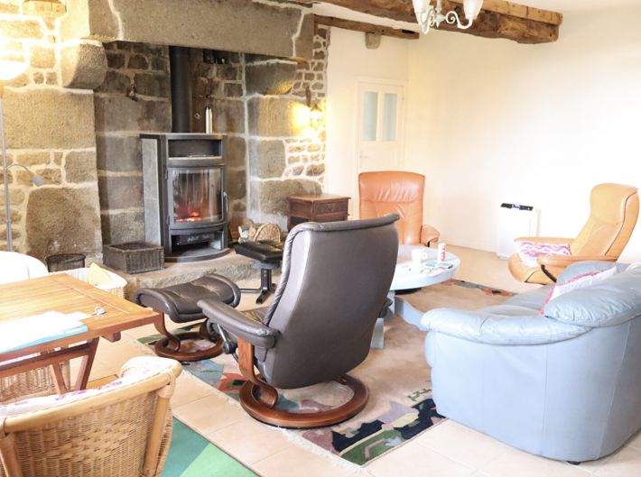 Detached Former Farmhouse with Outbuilding and Land
