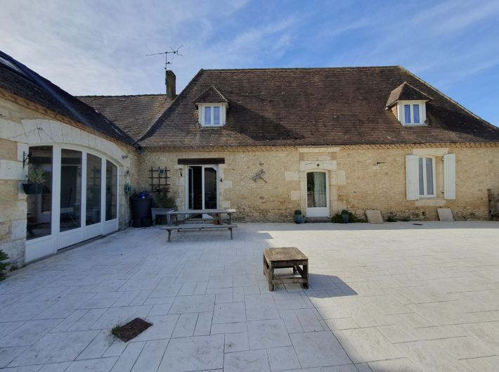 Main House and Guest Gites with Pool and Open Views