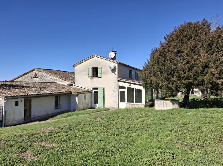 Detached Country House with Pond and Land