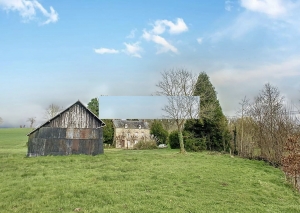 Detached Country House with Outbuildings by a Stream