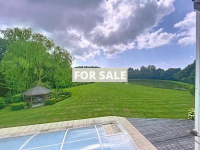 Detached Country House with Lake and Land