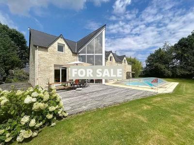 Detached Country House with Lake and Land