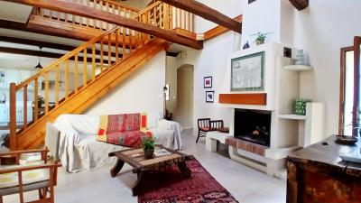 Village House With Garage And Courtyard